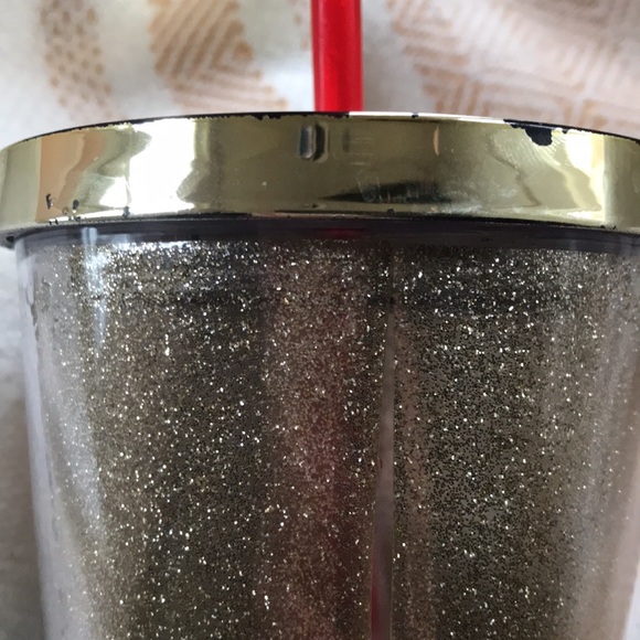 Starbucks 2014 24oz Cold Cup in Glitter Gold - Picture 3 of 6